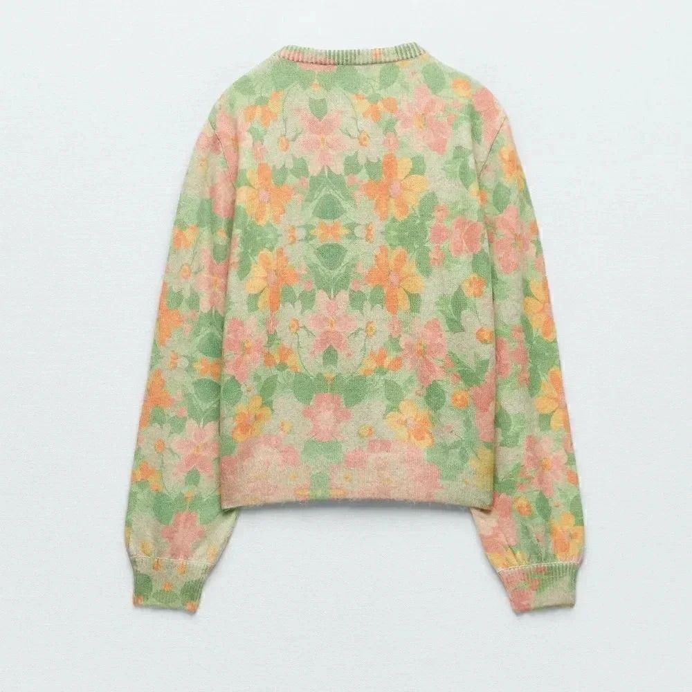 ZARA FLORAL BEADED CARDIGAN - Picture 12 of 12